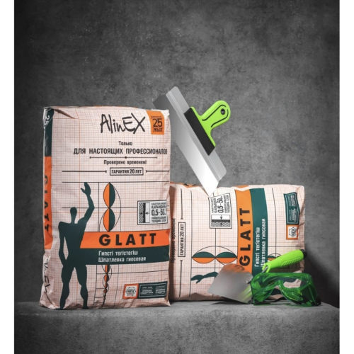 Гипсовая шпатлёвка AlinEX GLATT 25кг