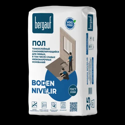 Наливной пол Bergauf Boden Nivelir 25 кг