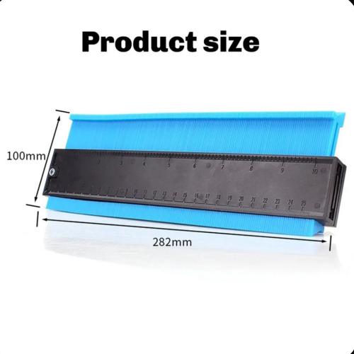 10-дюймовый контурный шаблон-дубликатор, шаблон для резки керамической плитки, ковров, линейка для измерения профиля и угла